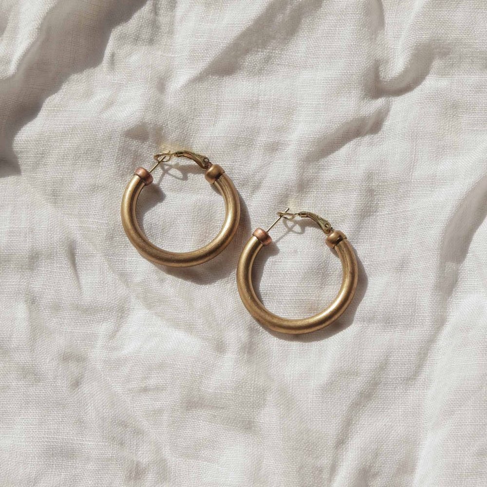 Vintage Brass Earrings
